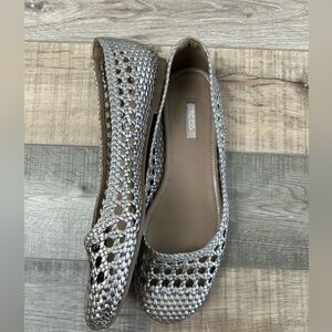 Ecco Women's Metallic Woven Leather Loafers